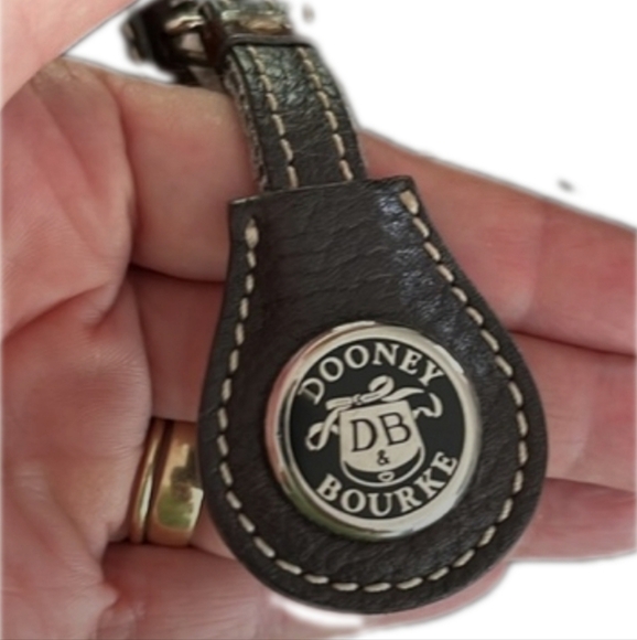 DOONEY & BOURKE All Weather Pebbled Leather Satchel in Dark Chocolate Brown - Picture 3 of 12